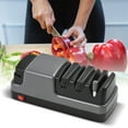 thumbnail image 4 of Knife Multifunctional Electric Knife Sharpener 3 Stage System Household Kitchen Knife Sharpener Tool for Straight Blade Knives Serrated Knives Scissors, 4 of 7