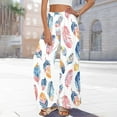 thumbnail image 6 of Women's Pants Clearance Under $10 Printed Pants With Elastic Waist Casual Loose Pockets Pants, 6 of 8