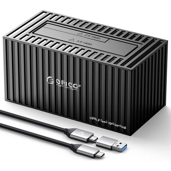 ORICO 2.5/3.5 Inch SATA External Hard Drive Docking Station,Up to 10Gbps