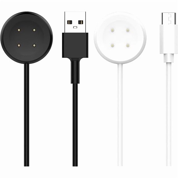 mistyhony 2-Pack USB-A to Type-C Magnetic Charging Cable Compatible with Google Pixel Watch 3, Pixel Watch 2 (3.3ft)