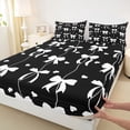 thumbnail image 4 of Erosebridal Ribbon Bow Knot Queen Sheet Sets 4 Pieces for Girls,Kids Teens Cute Love Heart Bed Set,Ultra Soft Home Decor, 4 of 5