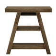 thumbnail image 6 of Spaco Wood End Table, 3-Tier Sofa Side Table with Storage Shelf, End Table for Indoor as Bedroom, Brown, 6 of 6