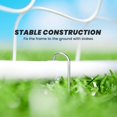 thumbnail image 4 of Soozier 6ft x 4ft White Soccer Goal Net - Steel Frame, PE Mesh - Backyard & Field Training - Easy Assembly - Youth Soccer Practice, 4 of 7