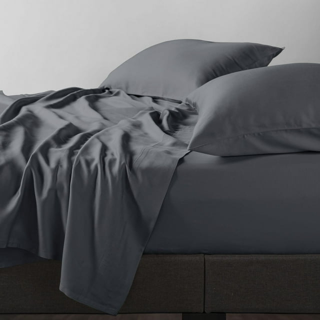 Allswell 300 Thread Count Soft & Silky 4-Piece Viscose from Bamboo Sateen Sheet Set