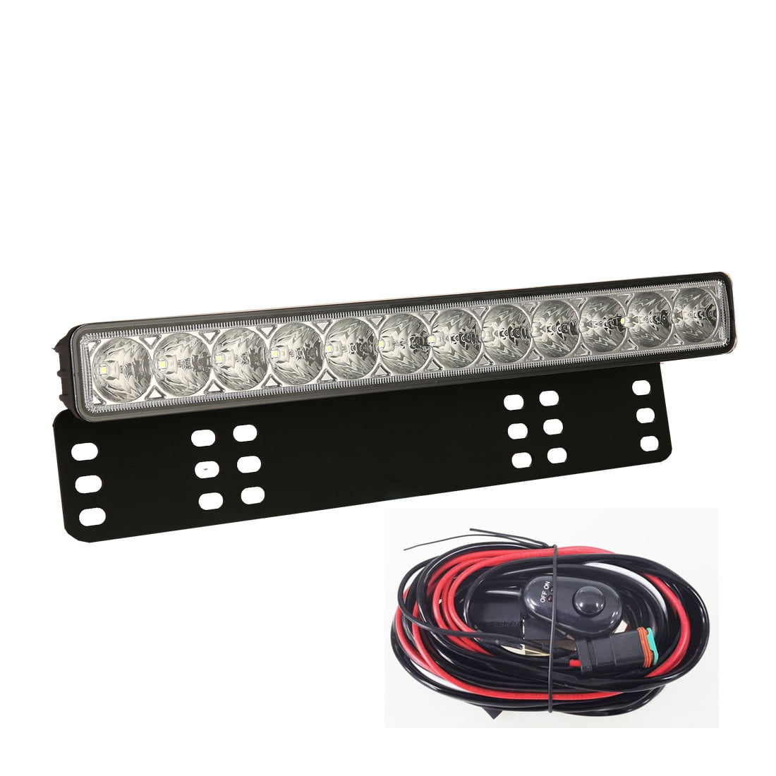 Buy Biglion.x 15 inch License Plate LED Light Bar Combo Spot Flood Slim