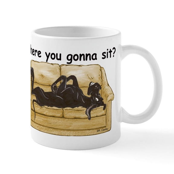 CafePress - Nblk Where RU Mug - 11 oz Ceramic Mug - Novelty Coffee Tea Cup