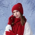 thumbnail image 2 of Ediodpoh Winter Warm Hat Scarf and Gloves Set for Baby Outdoor Cold Weather Protection Three Piece Set, 2 of 8