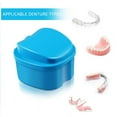 thumbnail image 4 of Denture Bath Case Cup Box Holder Storage Soak Container with Strainer Basket for Travel Cleaning, 4 of 5