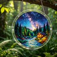 thumbnail image 2 of Fmbmuo Acrylic Puzzle Suncatcher 83 Pieces Glowing Haven Sun Catchers Diy Puzzle Window Hanging Decor for Window and Garden Hanging, 2 of 5