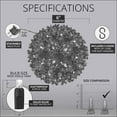 thumbnail image 3 of Wintergreen Lighting LED Starlight Sphere, LED Light Ball Sphere Light, Christmas Light Ball, Christmas Decoration (70 Lights, 6", Warm White), 3 of 4