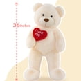 thumbnail image 7 of Tezituor 36" Teddy Bear Stuffed Animal Giant Bear Plush with I Love You Heart Plush Toy, 7 of 7