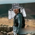 thumbnail image 3 of Solar Powered Ventilated Sun Hat for Outdoor Activities with USB Chargeable Fans Lightweight Breathable UPF50+ Grey Hat for Hiking Fishing and Travel, 3 of 3