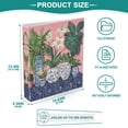 thumbnail image 3 of FORMRS 3 Ring Binder 1.5 inch with Pockets Set of 2 Clip Board 200 Sheets Capacity, Floral Vase, 3 of 8