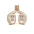 thumbnail image 1 of KWUD Modern Scandinavian Style Ceiling Mount Wood Pendant Lighting Lamp Shade with E26/27 Base, 1 of 5