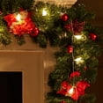 thumbnail image 5 of 3x10FT Artificial Christmas Garland with Lifelike Red Berries - Premium Faux Pine Greenery for Indoor Outdoor Holiday Decorations, 5 of 7