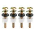 thumbnail image 1 of Paquete de 4 tornillos para asiento de inodoro, tornillos para asiento de inodoro de acero al carbono con tuercas y arandelas, 1 of 6