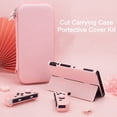 thumbnail image 6 of Cute Carrying Case for Nintendo Switch/Switch OLED, Pink Sakura Portable Hard Shell Grils Travel Storage Bag with Glass Screen Protector & Thumb Grip Caps & Stand, 6 of 7