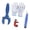 Blue, variant on Ratchet Cutters for Efficient Pipe Cutting in HVAC Includes Deburring Tool (5/16" to 1-1/8") Safety Gloves