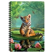 3D LiveLife Notebook - Tiger Lily from Deluxebase. 80 Page Lined Lenticular 3D Tiger Notebook. 11 x 8.5 in. Superb school or work stationery with artwork licensed from artist Jerry LoFaro