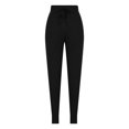 thumbnail image 4 of Women High Waist Yoga Pants Tummy Control Cinch Bottom Workout Yoga Lounge Trousers With Pockets Stretchy Casual Pants, 4 of 6