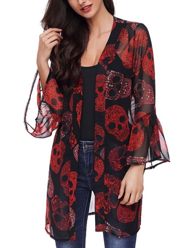 walmart skull cardigan