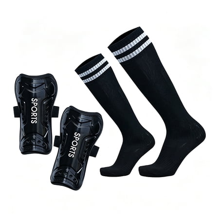 BESTSKY 2026 New Youth Soccer Shin Guards with Socks - Impact Resistant Hard Shell - Adjustable Lightweight - Soccer Shin Pads - Protective Gear for Kids and Teens