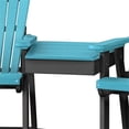 thumbnail image 4 of OS Home and Office 514ARB-K Counter Height Settee in Aruba Blue/Black Base, 4 of 7