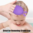 thumbnail image 5 of Rabbit Shape Silicone Bath Brush Manual Facial Cleansing Massage Tool (Purple) 2 Pcs, 5 of 5