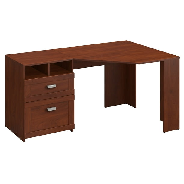 Bush Furniture Wheaton Reversible Corner Desk With File Drawers Multiple Colors Com Bush Furniture Wheaton Reversible, Corner Computer Desk With File Drawer