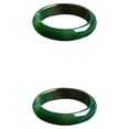 thumbnail image 4 of Guardurnaity de jade duradera de color verde oscuro para mujer - de lujo asequible en hecha a mano para mujer Como se muestra diámetro 54 mm, 1 2piezas, 4 of 6