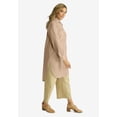 thumbnail image 3 of Jessica London Women's Plus Size Linen Mega Tunic, 3 of 5