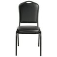 thumbnail image 6 of Hampden Furnishings Lila Collection Vinyl Banquet Chair, Black, Pack of 2, 6 of 9