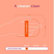 Cleanlogic Silicone Body Scrubber, Gentle Exfoliating Body Tool