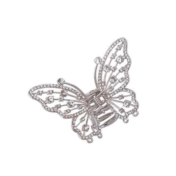 Stylish Crystal Embellished Hair Claw Clip Securely Hold Hair Ornament For Casual Office Occasion Women Girls