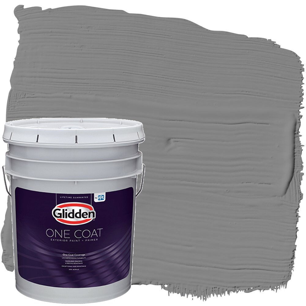 Glidden One Coat Exterior Paint and Primer, Dover Gray Glidden One Coat Exterior Paint and Primer, Dover Gray