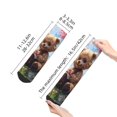 thumbnail image 2 of Bingfone Romantic Floral Bear Design Patterned Men's Women's Casual Cotton Socks, 2 of 5