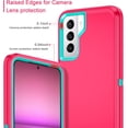 thumbnail image 3 of Petocase for Samsung Galaxy S21 5G Case,Shockproof Dust/Drop Proof 3-Layer Protection [Without Screen Protector] Rugged Heavy Duty Cover Case for Samsung Galaxy S21 5G 6.2 2021,Pink/Green, 3 of 7