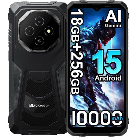 Smartphone Blackview Fort 1 de 18 GB de RAM, 256 GB de ROM, 10.000 mAh