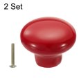 thumbnail image 3 of Uxcell 2 Paquetes de Perillas de Cajón de Cerámica Redondas, Rojas, 3 of 6