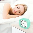 thumbnail image 3 of Alarm Clock, AMIR Silent Non Ticking Alarm Clock with Snooze & Night Light Alarm Clock for Kids Elderly Bedroom Bedside Office Gift Green, 3 of 10