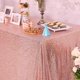 thumbnail image 5 of Mantel de lentejuelas de oro rosa YONGSHENG rectangular 50 x 85 pulgadas brillante para fiesta boda cumpleaños Navidad, 5 of 5
