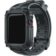 thumbnail image 1 of Lonbiaci Compatible with Apple Watch Band 45mm with Bumper Case, Rugged Band Strap with Screen Protector for iWatch Series 7, Grey, 1 of 7