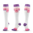 thumbnail image 3 of New Compression Stockings For Varicose Veins Woman Men Nylon Elastic Cartoon Love Striped Moon Letter Sports Marathon Calf Socks 51 S-M, 3 of 6