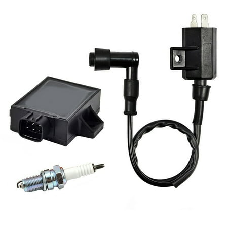 Genrics Ignition Coil Spark Plug CDI For Kawasaki Bayou 220 KLF220A 1996-2002 Bayou 250