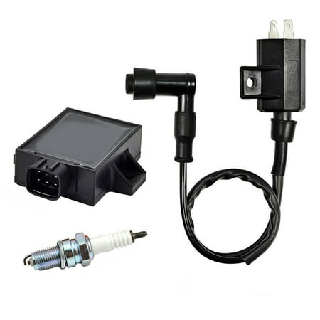 LABLT Ignition Coil Spark Plug CDI for Kawasaki Bayou 220 KLF220A 96-02 Bayou 250 KLF250A 03-11
