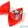 thumbnail image 6 of Luv Her Licensed Girls Hair Bows - Hair Accessories Gift Set - 7 Pcs 4 Inch Bundle - Hair Bows for Girls - Stitch Christmas Hair clip - Alligator Clip - Ages 3 +, 6 of 8