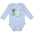 thumbnail image 3 of Inktastic Easter He Has Risen with Cross and Flowers Boys or Girls Long Sleeve Baby Bodysuit, 3 of 5