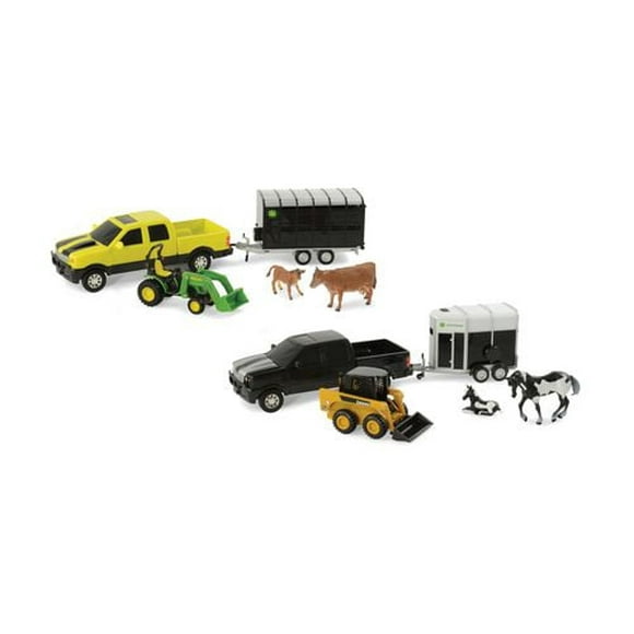 John Deere Pickup - Livestock Trailer Set