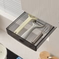 thumbnail image 5 of under Desk Drawer Attachable Hidden Slide-out Plastic Stick on Drawer under Desk Organizer Office Supplies, 5 of 5