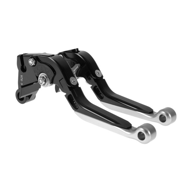 Palancas de freno y embrague cortas y largas para Kawasaki ZZR600 2005-2009, palanca de freno ajustable de motocicleta, aleación de aluminio, mango negro con extremo plateado